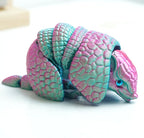 Armadillo Ball 3D Printed Armadillo Model,Flexible Animals Toy Statue,Movable Joints,Home Office Decor,Interesting Toys,Festival Gifts toco,Fidget Toys, Executive Desk Animals Toy (PG)