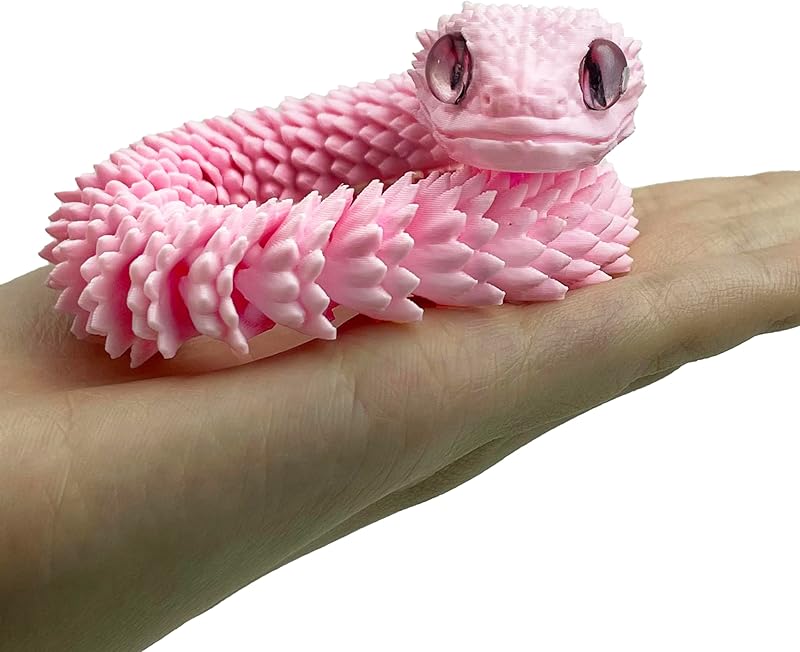 24in 3D Printed Snake Toys, Flexible 3D Printed Animal, Fidget ADHD Snake Toys, Perfect Desk Pet for Animal Collectors, Halloween Decor, Christmas Toy 2025