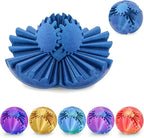 Gear Ball 3D Printed Cube Fidget Toy,Gear Sphere Fidget Toys,Sensory Toys for Stress and Anxiety Relief, Desk Toy Fidget Spinners,Stocking Stuffers for Adults & Kids Gift(Blue Green, 3.1 Inch)