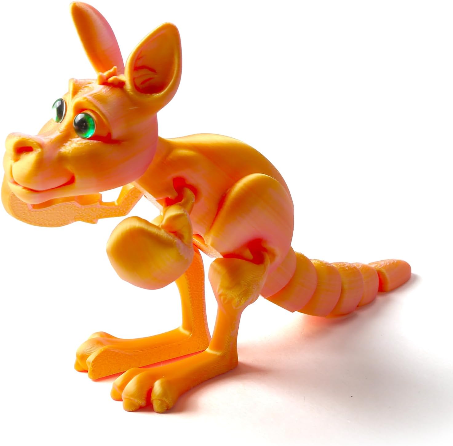 3D Printed Boxing Kangaroo Toy, Multi Color Flexible Animals Toy Statue, Wild Cute Kangaroo Animal Figurine, Movable Joints, Festival Gifts, Fidget Toys for Executive Home Office Decor