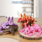 3D Printed Sphynx Cat, 12 Inch Realistic Hairless Cat,3D Printed Animals with Flexible Articulated Joints, Fidget Toy Adults for Stress Relief, Home Office Decor Desk Toys (Laser Red)