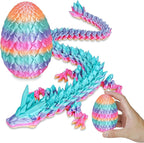 Dragon Egg with Dragon Inside 3D Printed Decorative Toys for Kids Adults Perfect Surprise Gifts Uniqur Home and Desk Decor Easter Valentine Birthdays Christmas(Purple,Medium)