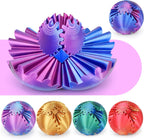 Gear Ball 3D Printed Cube Fidget Toy,Gear Sphere Fidget Toys,Sensory Toys for Stress and Anxiety Relief, Desk Toy Fidget Spinners,Stocking Stuffers for Adults & Kids Gift(Purple Blue, 3.1 Inch)