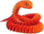 24in 3D Printed Snake Toys, Flexible 3D Printed Animal, Fidget ADHD Snake Toys, Perfect Desk Pet for Animal Collectors, Halloween Decor, Christmas Toy 2025