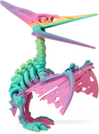 3D Printed Dinosaur, 3D Printed Animals Dragon Fidget Toy Adult Desk, Poseable Dino Skeletons with Articulated Joints, Easter Basket Stuffers, Home Decor, Stress Relief Toy for Autism (Spinosaurus)