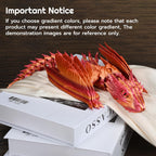 Feathered Wyvern Dragon, 3D Printed Dragon, Articulated Dragon, Fidget Dragon, 3D Printed Toys, Desktop Pet (Stormcrest)