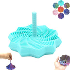 3D Printed Expanded Sensory Fidget Star, Fractal Fidget Toys with Handle, Hexagon Design for Office Desks As a Stress-Relief (S, Red-Blue Gradient)