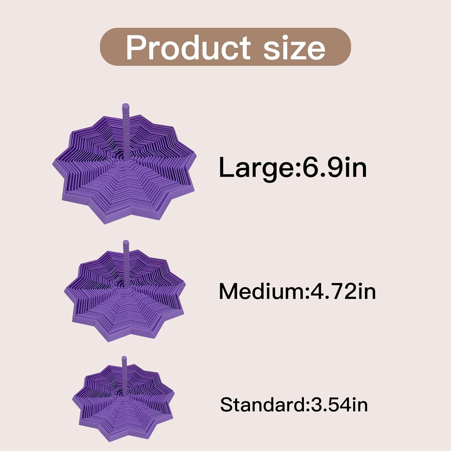 3D Printed Expanded Sensory Fidget Star, 3D Printed Hexagon Fidget Toy, 3D Printed Honeycomb Fidget Toy, Perfect for Holiday,Christmas,Birthday Gifts (Brown, Large)