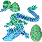 Dragon Egg with Dragon Inside 3D Printed Decorative Toys for Kids Adults Perfect Surprise Gifts Uniqur Home and Desk Decor Easter Valentine Birthdays Christmas(Purple,Medium)
