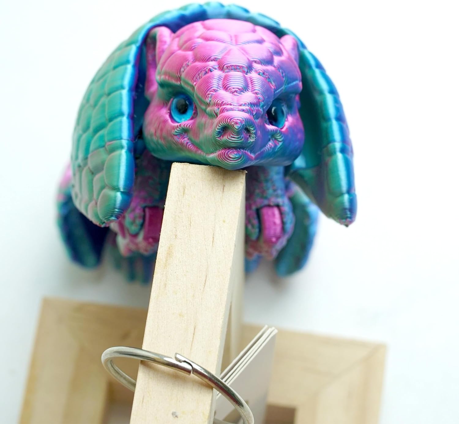 Armadillo Ball 3D Printed Armadillo Model,Flexible Animals Toy Statue,Movable Joints,Home Office Decor,Interesting Toys,Festival Gifts toco,Fidget Toys, Executive Desk Animals Toy (PG)