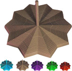 3D Printed Expanded Sensory Fidget Star, 3D Printed Hexagon Fidget Toy, 3D Printed Honeycomb Fidget Toy, Perfect for Holiday,Christmas,Birthday Gifts (Brown, Large)