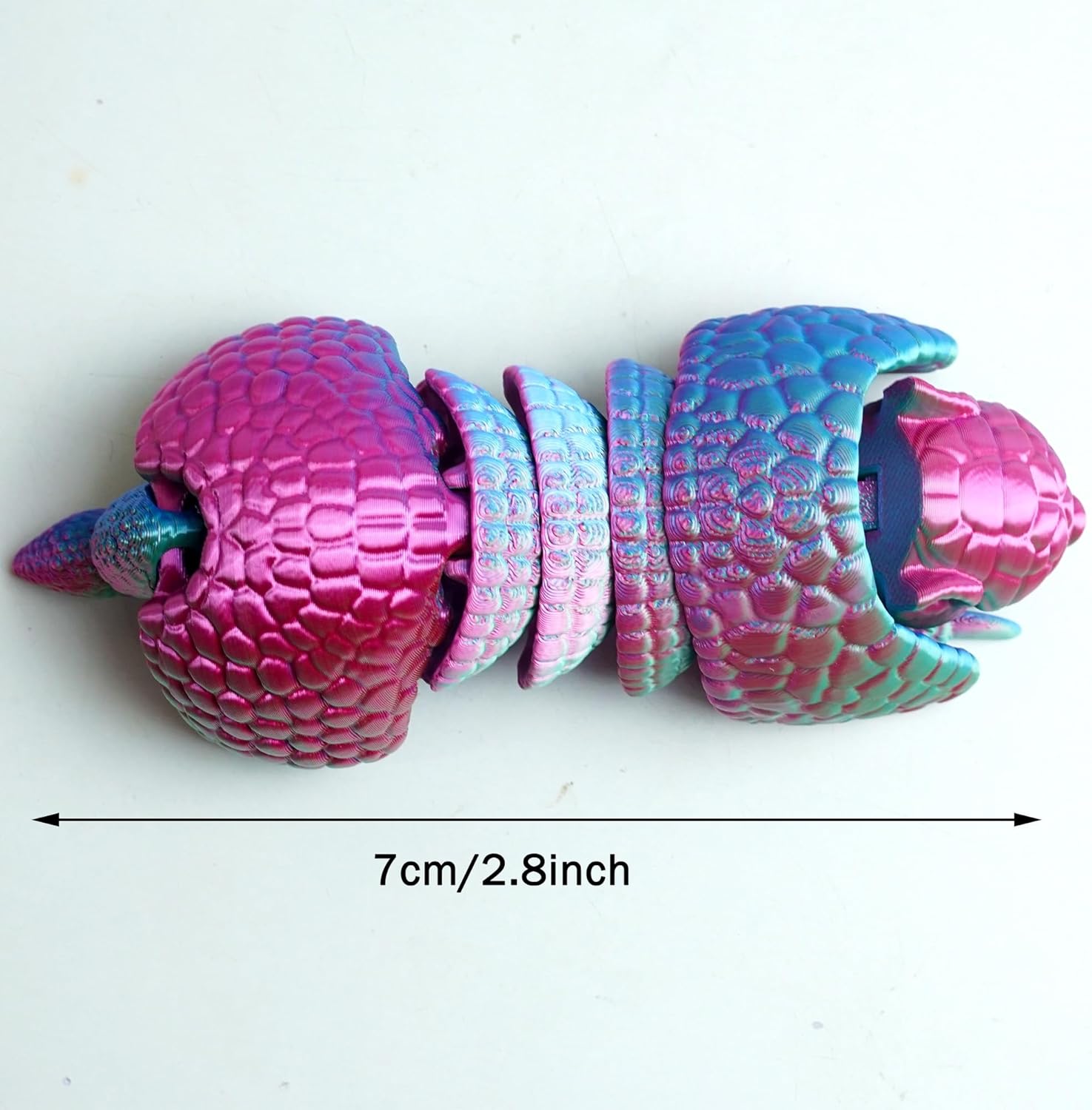 Armadillo Ball 3D Printed Armadillo Model,Flexible Animals Toy Statue,Movable Joints,Home Office Decor,Interesting Toys,Festival Gifts toco,Fidget Toys, Executive Desk Animals Toy (PG)