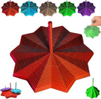 3D Printed Expanded Sensory Fidget Star,Expandable Fractal Fidget Toys Hexagon with Handle,Honeycomb Whirling Spiral Design,for Adults, Perfect for Christmas, Birthday Expandable Gifts (M5, 3.54in)