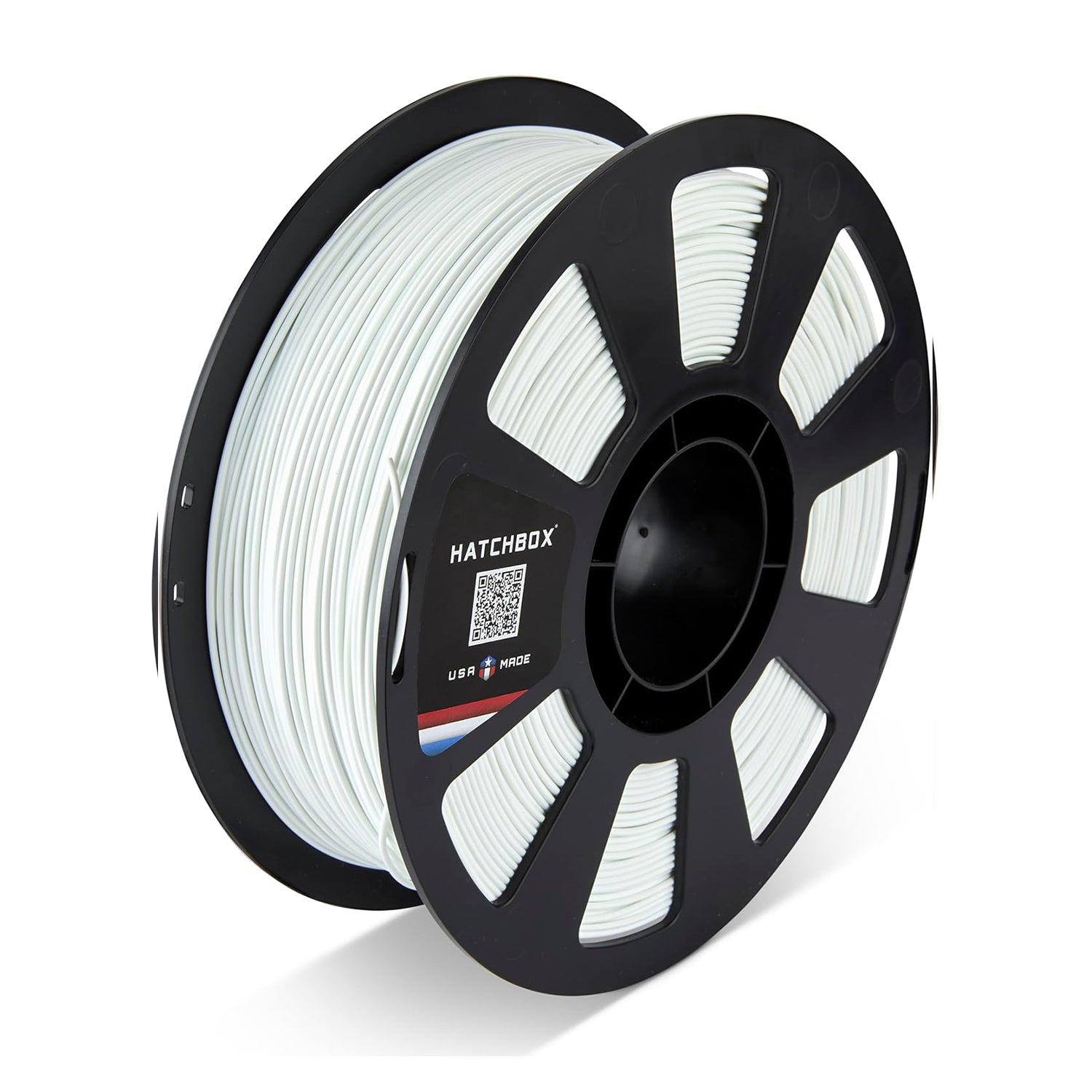 ◆White◆ Made in the USA PLA 3D printing filament, 1.75mm diameter, 1kg spool, high-quality 3D printing filament.