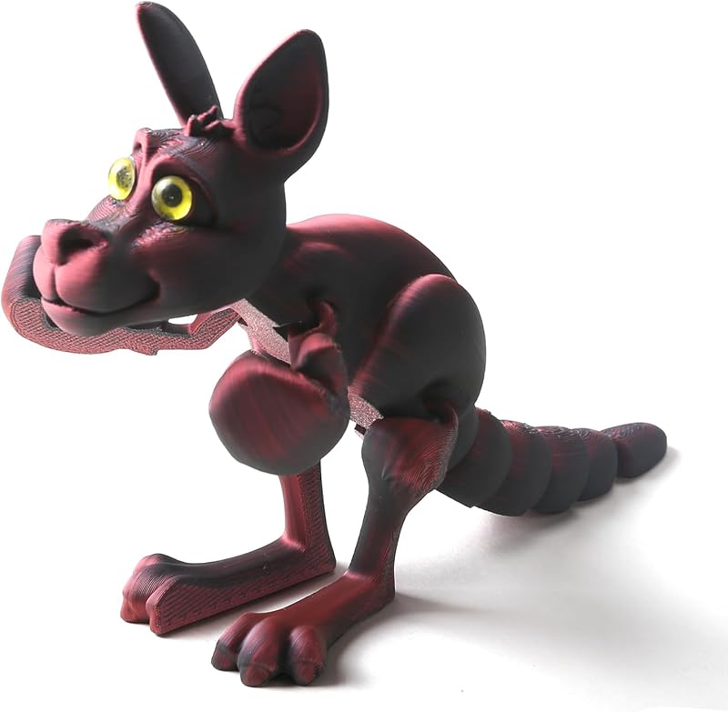 3D Printed Boxing Kangaroo Toy, Multi Color Flexible Animals Toy Statue, Wild Cute Kangaroo Animal Figurine, Movable Joints, Festival Gifts, Fidget Toys for Executive Home Office Decor