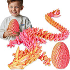 Dragon Egg with Dragon Inside 3D Printed Decorative Toys for Kids Adults Perfect Surprise Gifts Uniqur Home and Desk Decor Easter Valentine Birthdays Christmas(Purple,Medium)