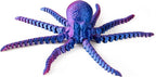 3D Printed Octopus Toy - Articulated Fun Fidget for ADHD & Stress Relief Ideal Home Decor & Unique Gift Creative Design Great for Offices & Living Spaces(Purple)