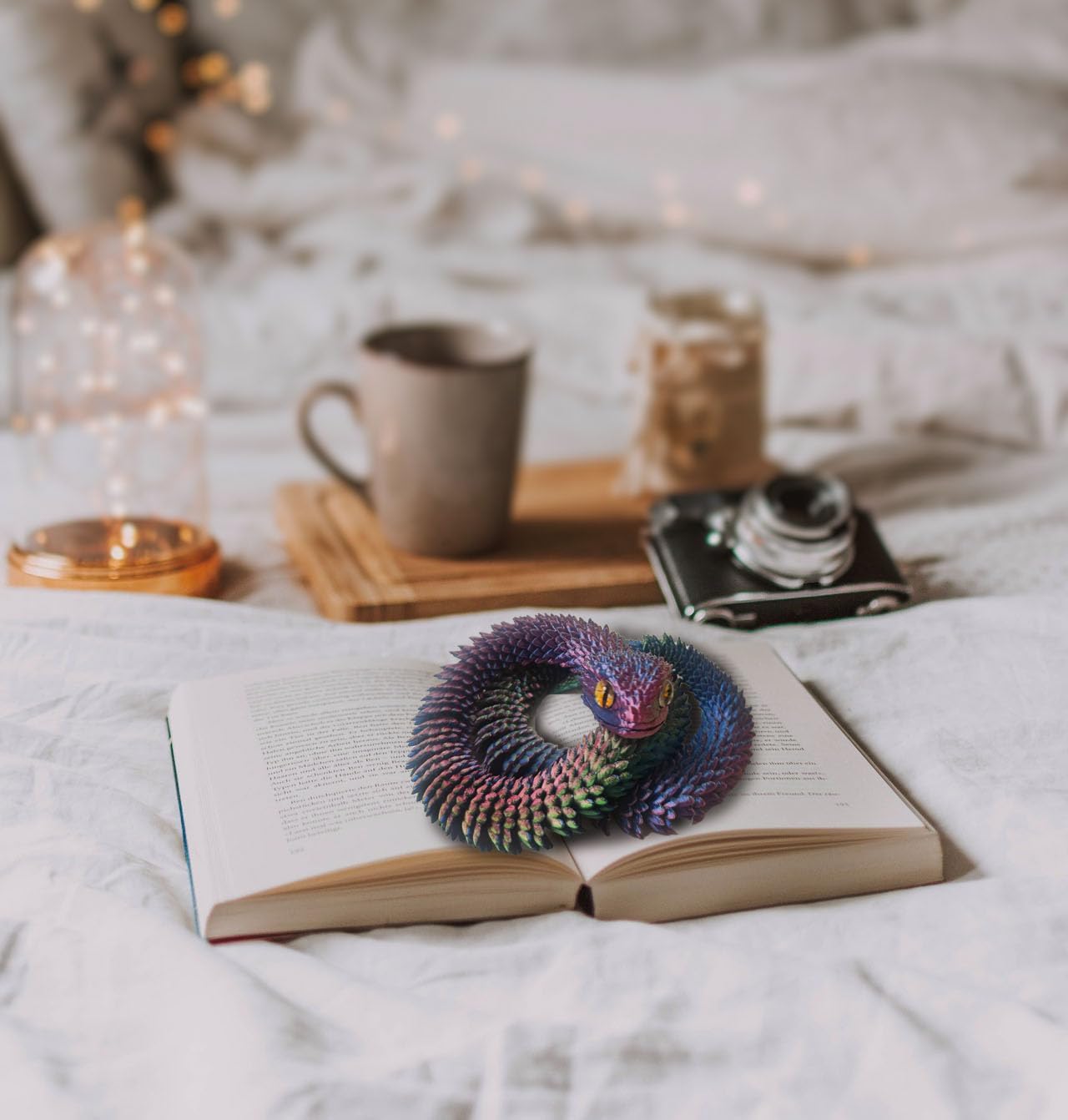 24in 3D Printed Snake Toys, Flexible 3D Printed Animal, Fidget ADHD Snake Toys, Perfect Desk Pet for Animal Collectors, Halloween Decor, Christmas Toy 2025