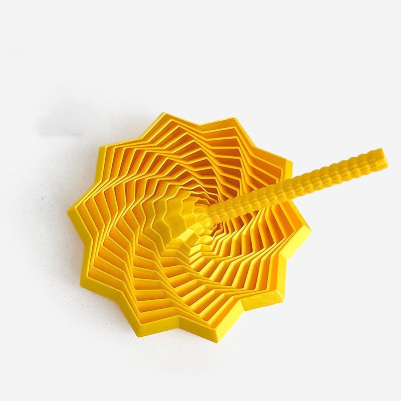 3D Printed Expanded Sensory Fidget Star, Star Fidget with Handle, Fractal Fidget Hexagon with Handles, Perfect for Holiday,Christmas,Birthday Gifts (Colorful Two,Large)