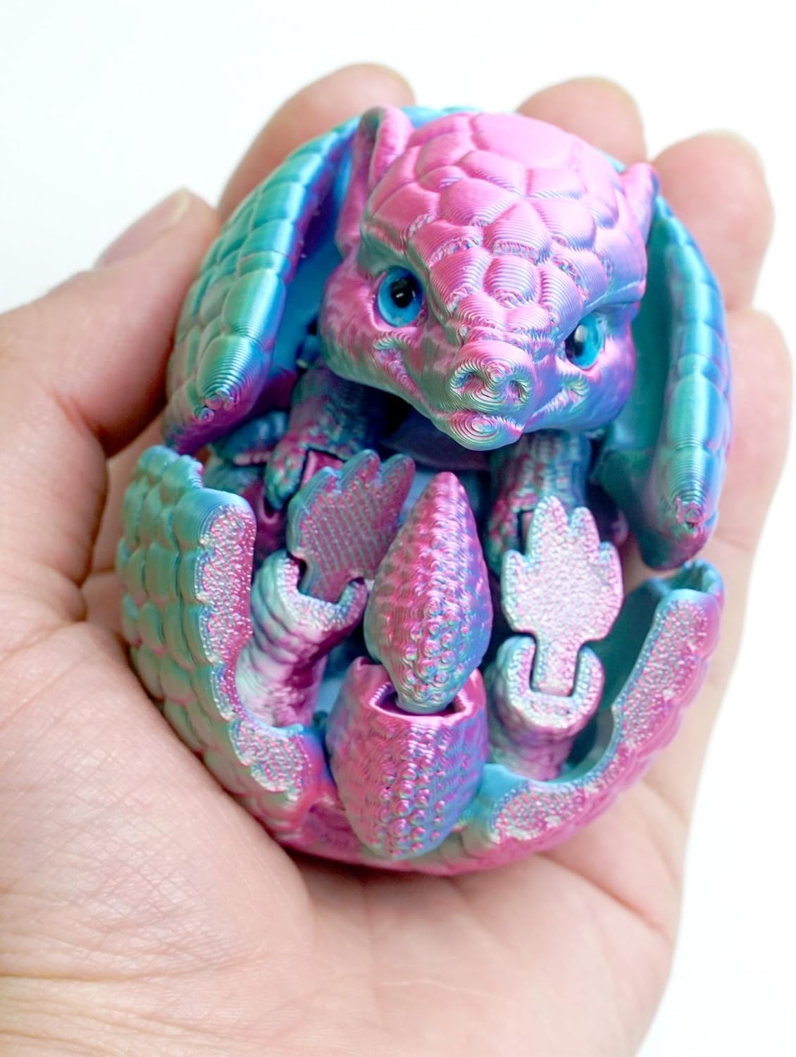 Armadillo Ball 3D Printed Armadillo Model,Flexible Animals Toy Statue,Movable Joints,Home Office Decor,Interesting Toys,Festival Gifts toco,Fidget Toys, Executive Desk Animals Toy (PG)