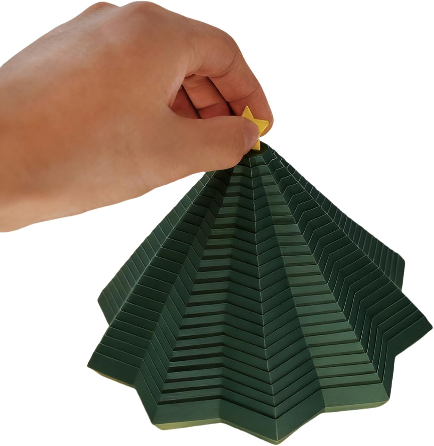 3D Printed Christmas Fractal Hexagon for ADHD Autism (Large Size) (C)