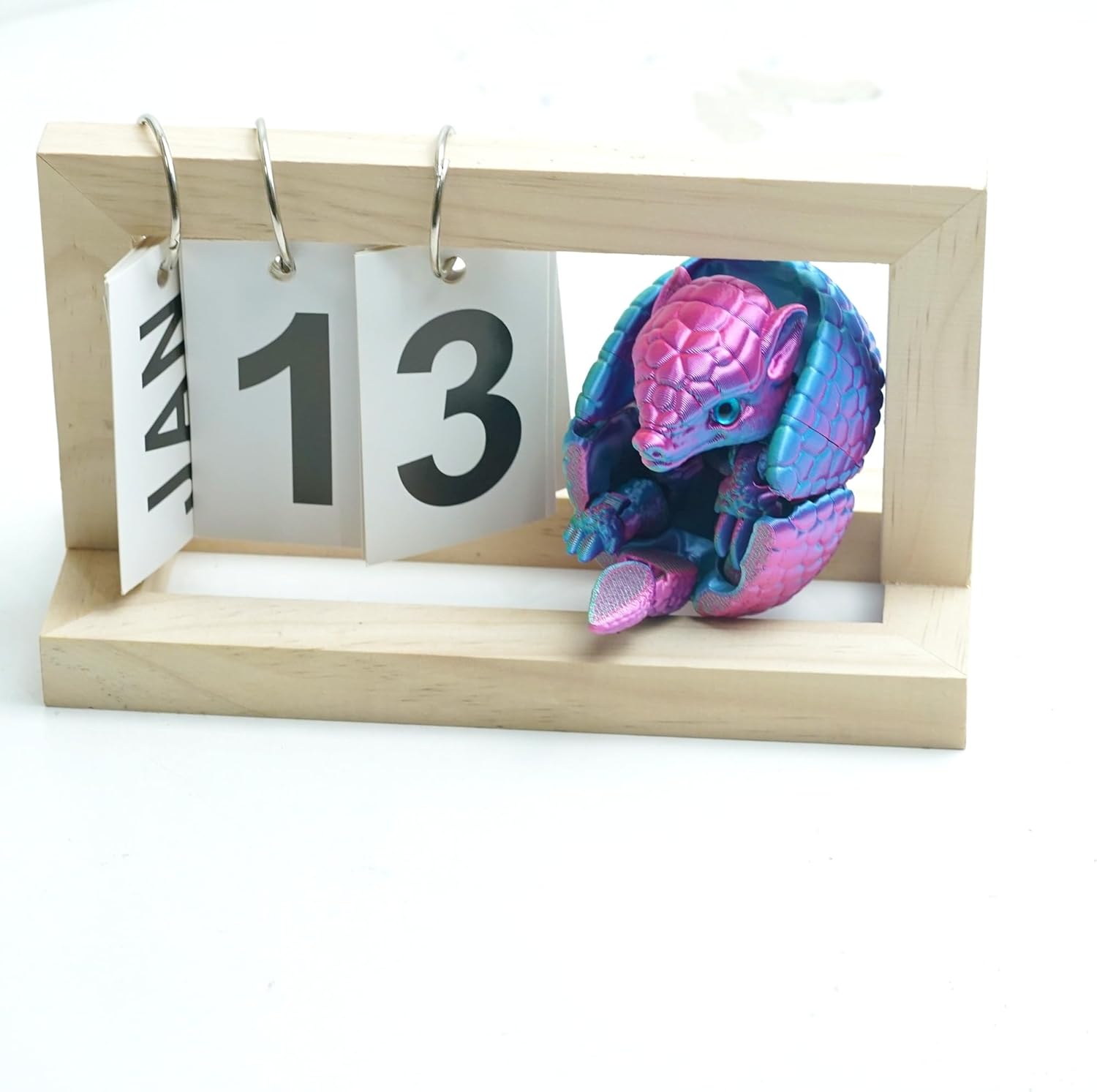 Armadillo Ball 3D Printed Armadillo Model,Flexible Animals Toy Statue,Movable Joints,Home Office Decor,Interesting Toys,Festival Gifts toco,Fidget Toys, Executive Desk Animals Toy (PG)