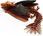 Feathered Wyvern, 3D Printed Articulated Fidget Dragon - Azurewing