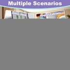 FunisFun 3D Printed Dragon with Articulated Bones for Adult, 3D Printed Dinosaur Fidget Toys Decor for Stress Relief (Green-Purple, 1P)