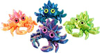 Crystal Gemstone Crab Figurine, 3D Printed Decorative Sculpture (Dreamy Green)