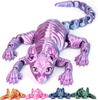 3D Printed Sphynx Cat, 12 Inch Realistic Hairless Cat,3D Printed Animals with Flexible Articulated Joints, Fidget Toy Adults for Stress Relief, Home Office Decor Desk Toys (Laser Red)